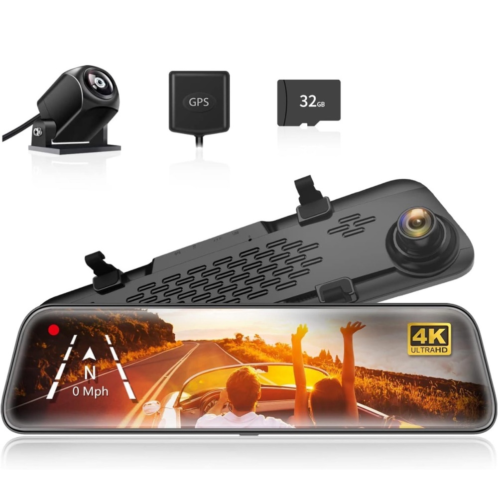 WOLFBOX G840S Mirror Dash Cam